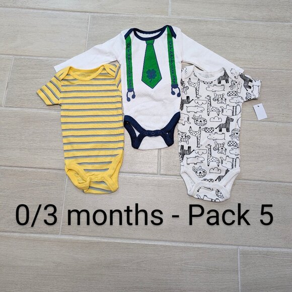 Baby Boy and Girl Onesis Super soft comfy Size:0-3Months - Picture 3 of 4